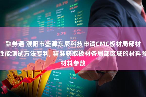 融券通 濮阳市盛源东辰科技申请CMC板材局部材料性能测试方法专利, 精准获取板材各局部区域的材料参数